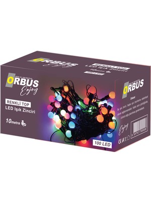 Orbus Renkli Top LED Işık Zinciri