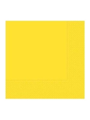 Benim Marifetlerim Düz Desenli Sarı Peçete 33*33