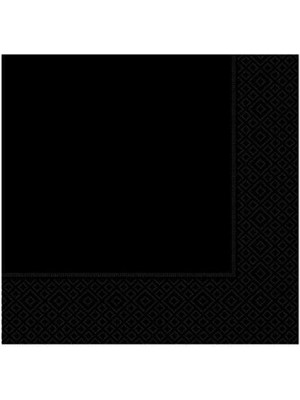 Benim Marifetlerim Düz Desenli Siyah Peçete 33*33