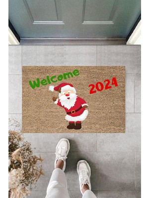 Stok Shop Kapı Önü Paspası Yeni Yıl Konsepti Dijital Baskı PY-175111142