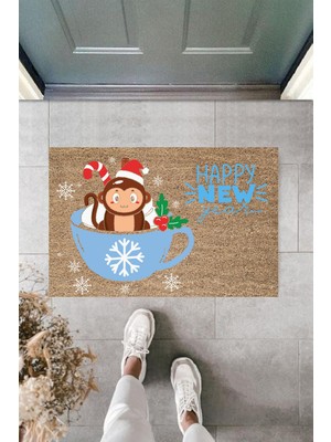Stok Shop Kapı Önü Paspası Yeni Yıl Konsepti Dijital Baskı PY-175111230