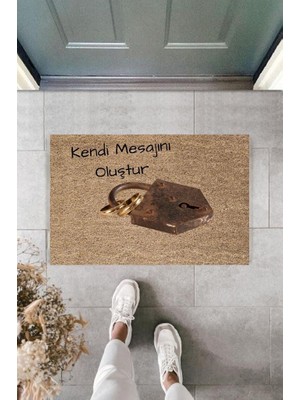 Stok Shop Dijital Baskı Kişiye Özel Iç Kapı Dekorasyon Paspas  PS11254