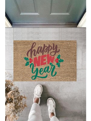 Stok Shop Kapı Önü Paspası Yeni Yıl Konsepti Dijital Baskı PY-175111105