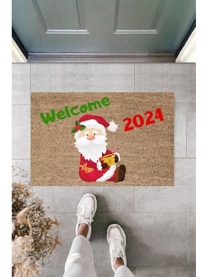 Stok Shop Kapı Önü Paspası Yeni Yıl Konsepti Dijital Baskı PY-175111147