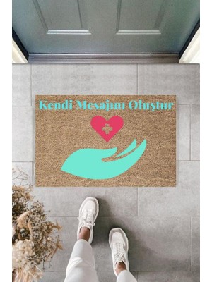 Stok Shop Dijital Baskı Kişiye Özel Iç Kapı Dekorasyon Paspas  PS11213