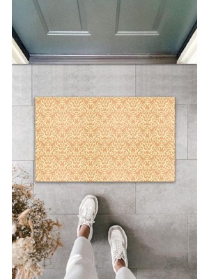 Stok Shop Dekoratif Dijital Baskı Pudra Motif Dış Mekan Paspas K-2084