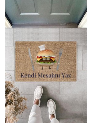 Stok Shop Dijital Baskı Kişiye Özel Iç Kapı Dekorasyon Paspas  PS11214