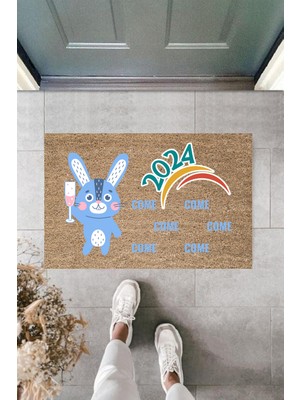 Stok Shop Kapı Önü Paspası Yeni Yıl Konsepti Dijital Baskı PY-175111129