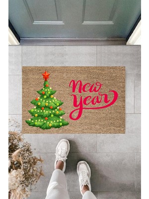 Stok Shop Kapı Önü Paspası Yeni Yıl Konsepti Dijital Baskı PY-175111131