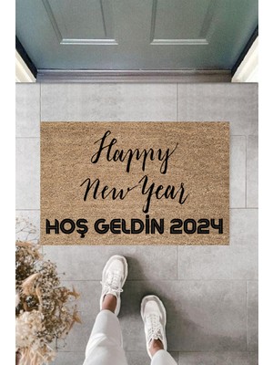 Stok Shop Kapı Önü Paspası Yeni Yıl Konsepti Dijital Baskı PY-175111110