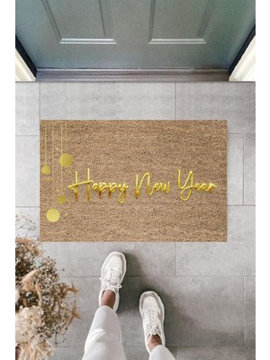 Stok Shop Kapı Önü Paspası Yeni Yıl Konsepti Dijital Baskı PY-175111114