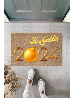 Stok Shop Kapı Önü Paspası Yeni Yıl Konsepti Dijital Baskı PY-175111182