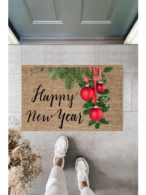 Stok Shop Kapı Önü Paspası Yeni Yıl Konsepti Dijital Baskı PY-175111250