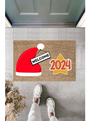 Stok Shop Kapı Önü Paspası Yeni Yıl Konsepti Dijital Baskı PY-175111124