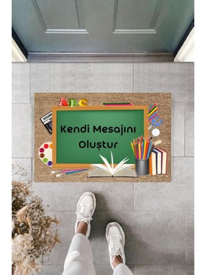 Stok Shop Dijital Baskı Kişiye Özel Iç Kapı Dekorasyon Paspas  PS11240