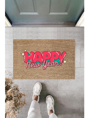 Stok Shop Kapı Önü Paspası Yeni Yıl Konsepti Dijital Baskı PY-175111151