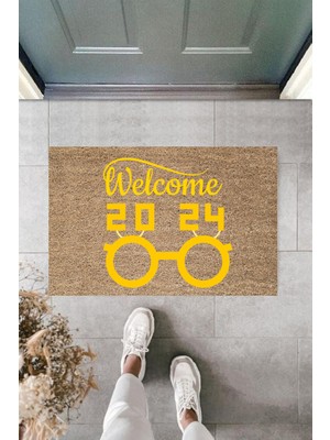 Stok Shop Kapı Önü Paspası Yeni Yıl Konsepti Dijital Baskı PY-175111204