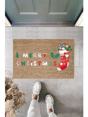 Stok Shop Kapı Önü Paspası Yeni Yıl Konsepti Dijital Baskı PY-175111247