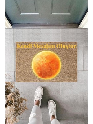 Stok Shop Dijital Baskı Kişiye Özel Iç Kapı Dekorasyon Paspas  PS11220