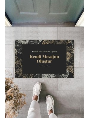 Stok Shop Dijital Baskı Kişiye Özel Iç Kapı Dekorasyon Paspas  PS11256