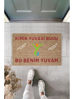 Stok Shop Dijital Baskı Kişiye Özel Iç Kapı Dekorasyon Paspas  PS11273