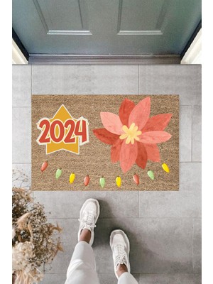 Stok Shop Kapı Önü Paspası Yeni Yıl Konsepti Dijital Baskı PY-175111231