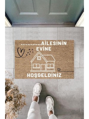 Stok Shop Dijital Baskı Kişiye Özel Iç Kapı Dekorasyon Paspas  PS11275