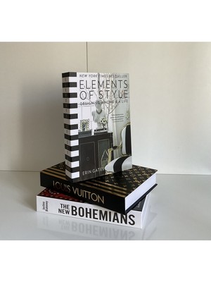 Elements & Bohemıans & Lv 3’lü Dekoratif Kitap Kutu Set