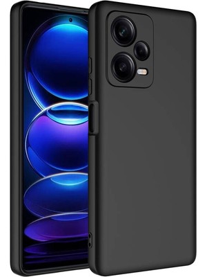 Case Street Xiaomi Redmi Note 12 Pro Plus 5g Kılıf Mara Lansman Silikon Mat Soft Kamera Korumalı Siyah
