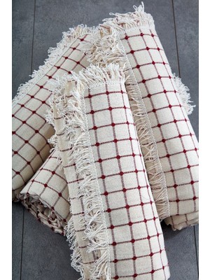 Miss Linda Home Collection %100 Pamuklu Buldan Işi Çok Renkli Çekyat Örtüsü (180*180 Cm)