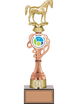 Odak Kupa - Figürlü Kupalar - At Figürlü Kupalar FG-036 C - 34 cm