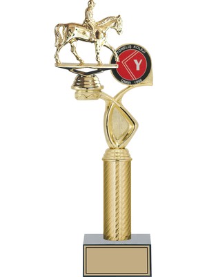 Odak Kupa - Figürlü Kupalar - At / Binici Figürlü Kupalar FG-015 A - 39 cm