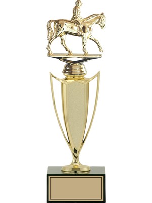 Odak Kupa - Figürlü Kupalar - At / Binici Figürlü Kupalar FG-039 A - 34 cm