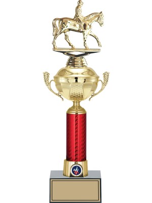 Odak Kupa - Figürlü Kupalar - At / Binici Figürlü Kupalar FG-054 B - 42 cm