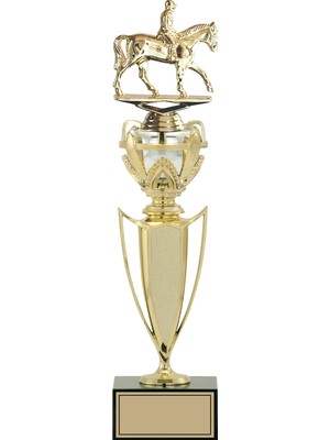 Odak Kupa - Figürlü Kupalar - At / Binici Figürlü Kupalar FG-044 A - 42 cm