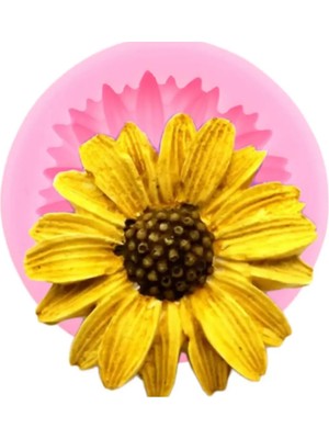 Adin Tasarım Papatya Krizantem Kasımpatı Çiçek Silikon Kalıp Şeker Hamuru Sabun Epoksi Çikolata Buz Pasta Kalıbı