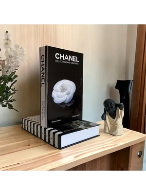 Element & Chanel Siyah Dekoratif Kitap Kutusu 2’li Set