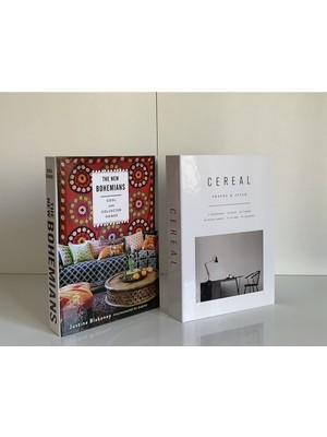 Dior&bohemıans&cereal 3’lü Set Dekoratif Kitap Kutusu