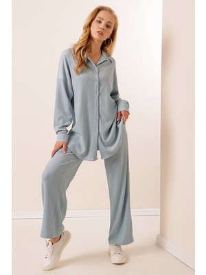 Bigdart 5858 Örme Ikili Takım - Açık Mavi