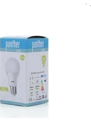 Panther Eco 9W 6500K Beyaz Işık LED Ampul 5 Adet