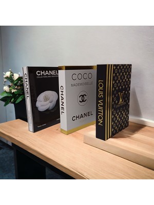 Nariba Coco & Chanel & Lv 3’lü Dekoratif Kitap Kutu Set