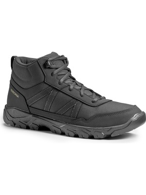 Decathlon Quechua Erkek Gri Bot Orta Boy Ayakkabı NH100 Mid Su Geçirmez Hafif Yapıda Dayanıklı