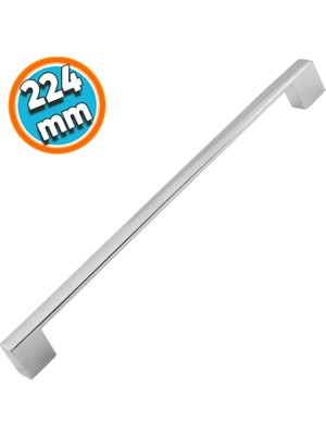 Nzb Mobilya Mutfak Dolabı Çekmece Dolap Kapak Kulpu Kulbu Krom 224 mm Metal Kulp