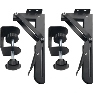 Siyah Bilgisayar Masası Genişletici Destek Masa Tepsisi Ray Braketi Klavye Tepsisi Katlanabilir Braket Klipsli Bilgisayar Masası Genişletici Braketi (Yurt Dışından)