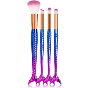 Trade Bazaar 4lü Balık Fırça Seti Simli Pembe Renk