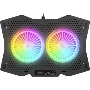 Tornado Full Rgb Işıklı 2 Fanlı 6 Kademeli 10-18 Inch Uyumlu Notebook Soğutucu Stand Laptop Soğutucu