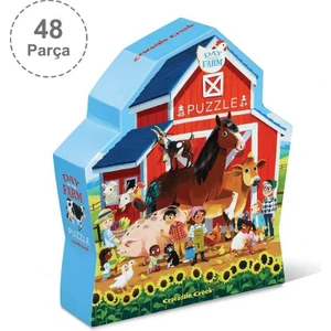 Crocodile Creek Dekoratif Puzzle - 48 Parça - Çiftlik