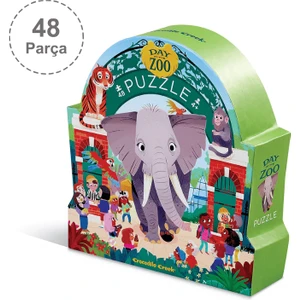 Crocodile Creek Müzede Bir Gün Puzzle - 48 Parça - Hayvanat Bahçesi