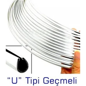 Tiger Marketing 1 Metre Nikelaj Elkamet Çıta U Tipi Geçmeli