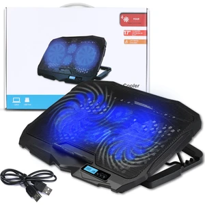 S18 Yükseklik Ayarlı 4 LED Fanlı Ayarlanabilir Laptop Soğutucu Notebook Bilgisayar Standı